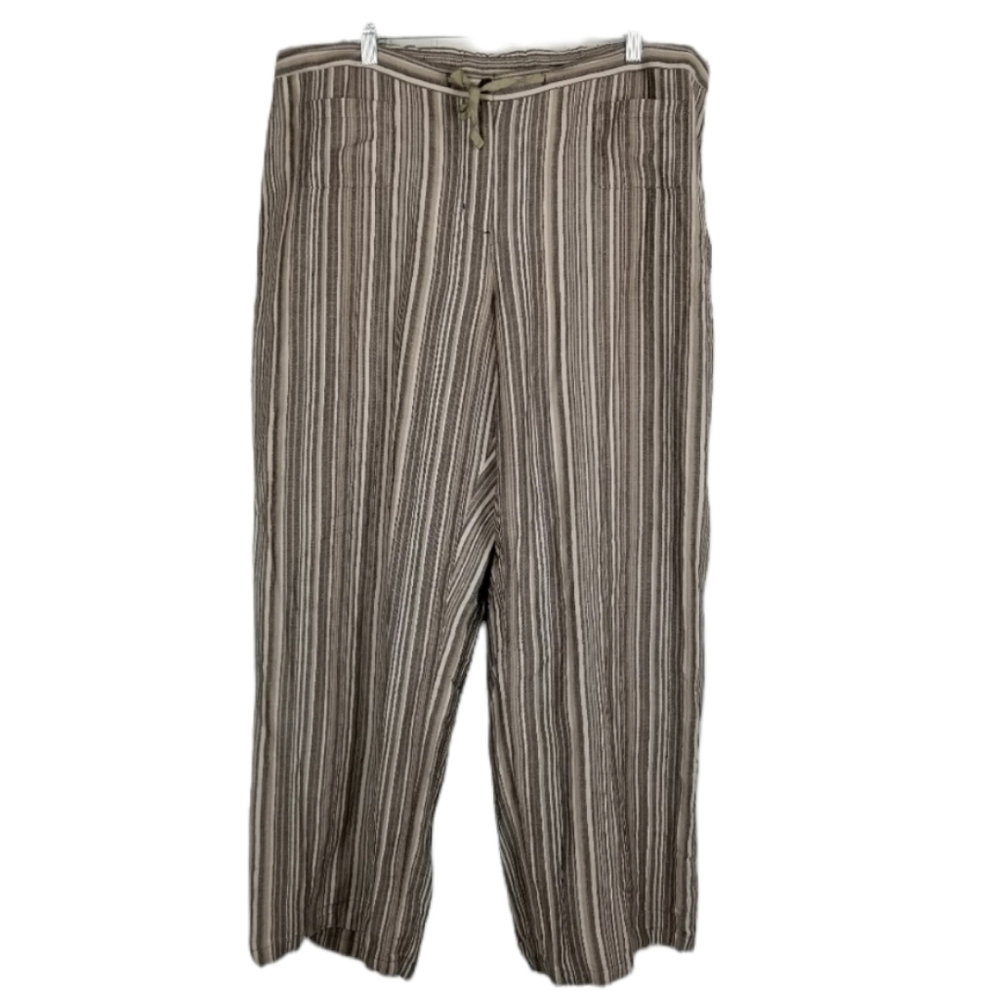 5/$25. Lane Bryant Linen Blend Wide Leg Pants Elastic Waist 18/20